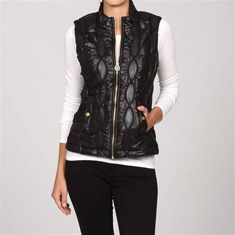 michael kors black vest womens